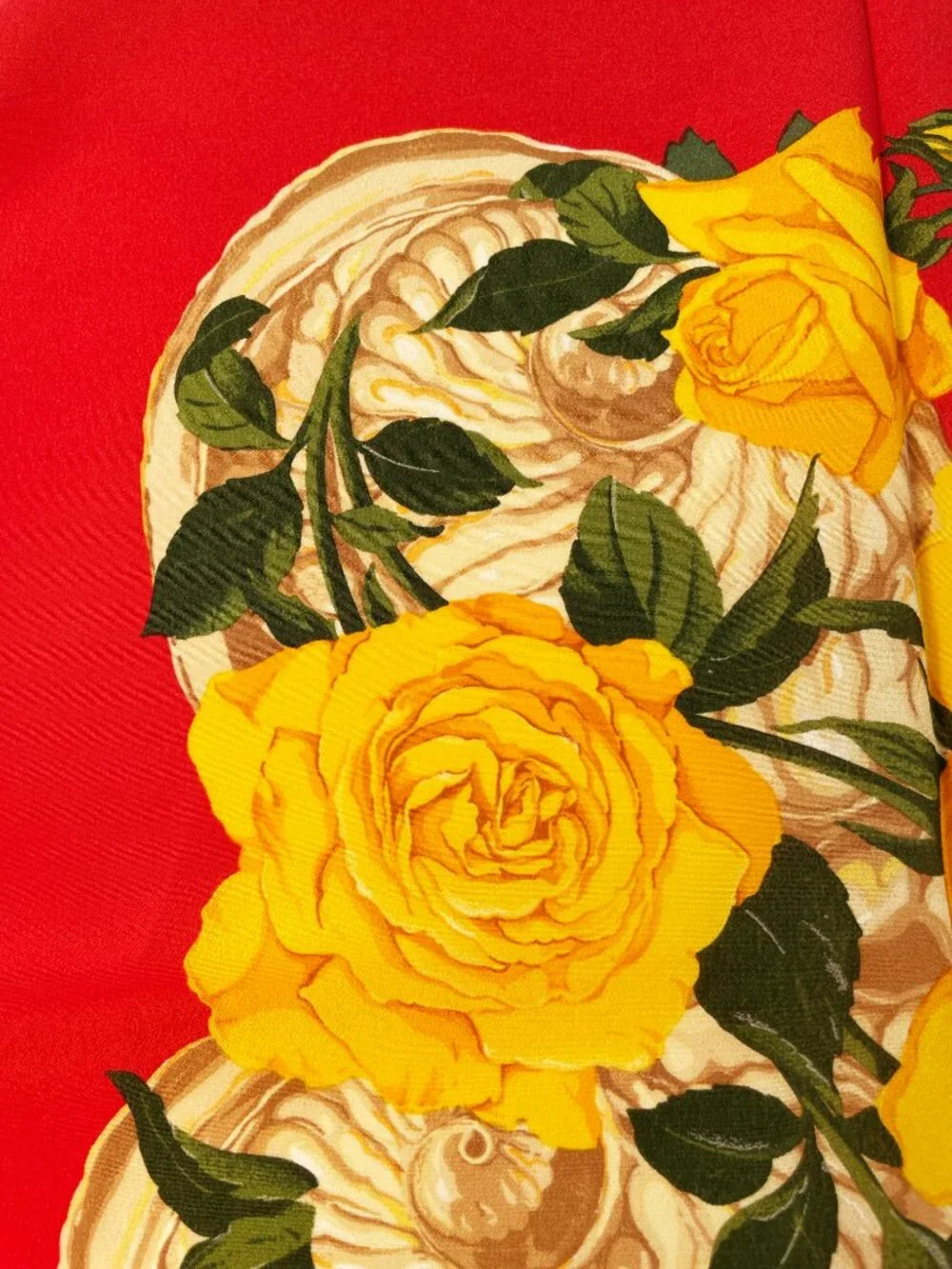 Vintage CHRISTIAN DIOR Silk Floral Scarf
